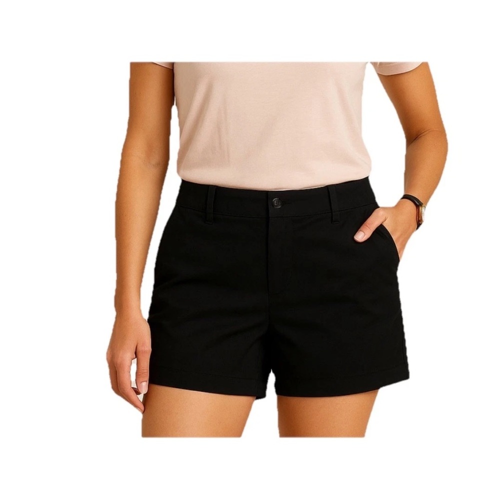 J. Crew Black 3.5" Chino Shorts 10 NWT